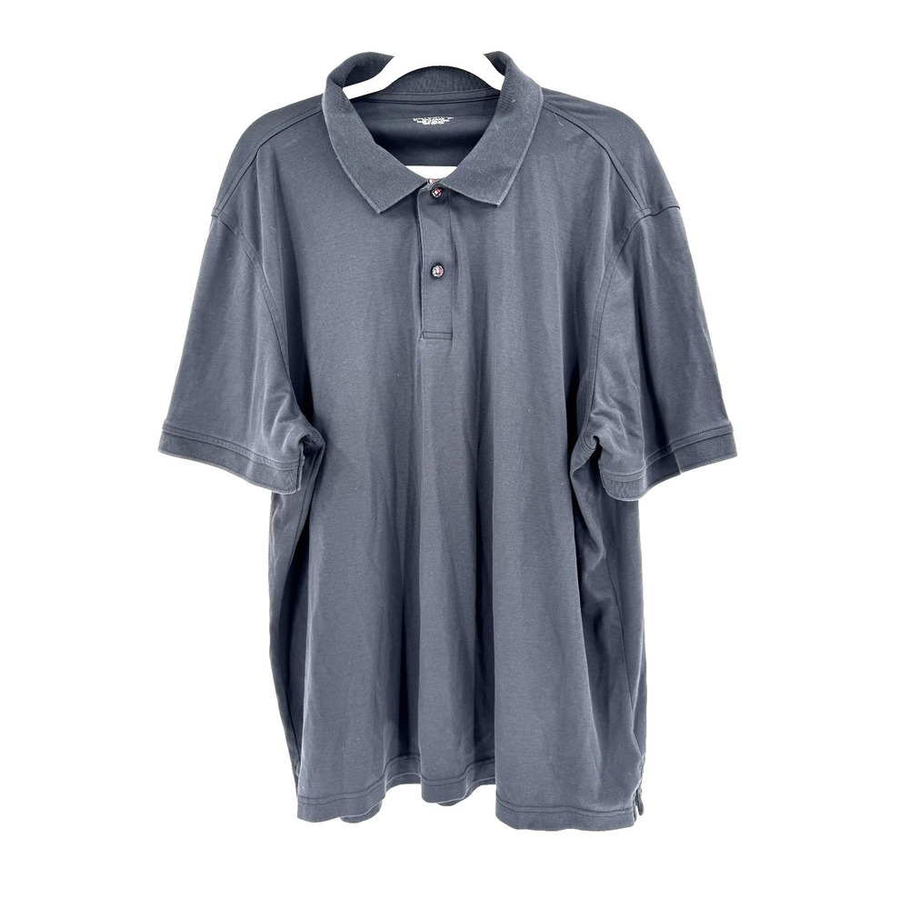 Untuckit Men's Damaschino Wrinkle Free‎ Polo Shirt XXL Black Golf Preppy Stretch